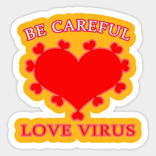 Love Virus Sticker